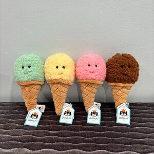 RARE Jellycat Irresistible Ice Cream Bundle BNWT